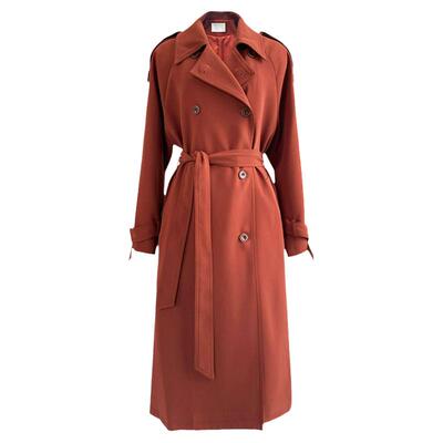 中长款早秋新款风衣外套女