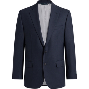 Brooks Brothers/布克兄弟男士25秋冬款绵羊毛明线装饰西装外套