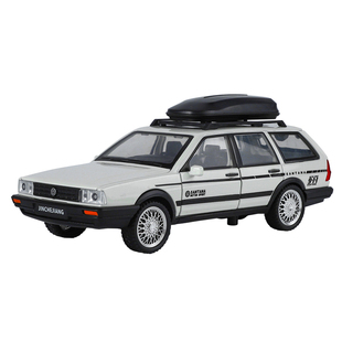 1:32大众桑塔纳旅行版合金普桑车模老爷车瓦罐车模型摆件玩具手办