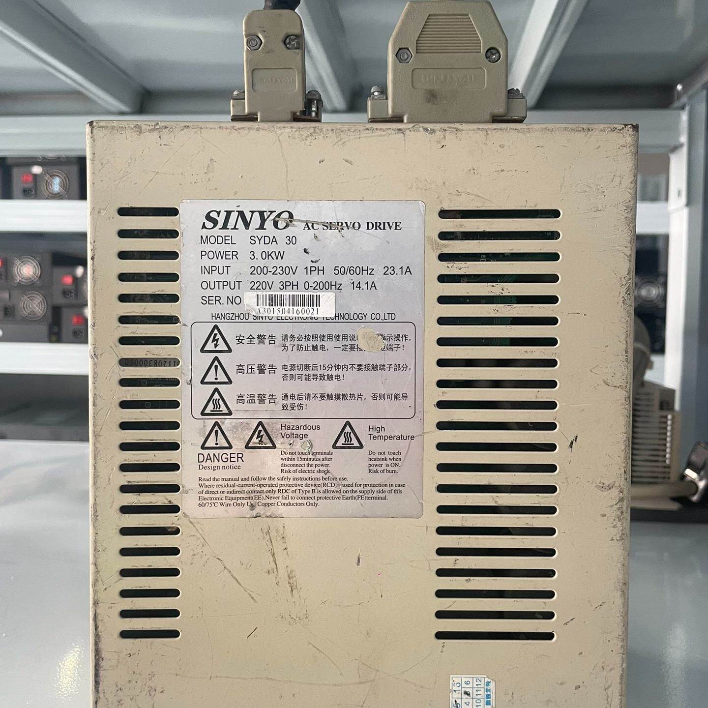 【询价】SINYO AC伺服驱动器，型号SYDA 30，功能正常，成适用