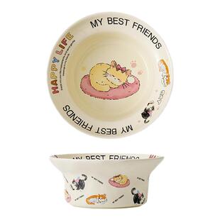 JOJO'S L. PD.overcast.可爱陶瓷甜品碗圆形碗卡通沙拉碗 | 击满