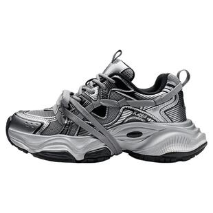 Kappa女鞋运动鞋女款2026春季新款厚底百搭增高鞋休闲运动鞋子