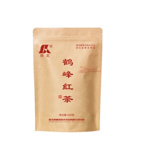 湖北恩施骑龙牌鹤峰红茶高山硒茶100克自立袋厂家包邮非利川红茶