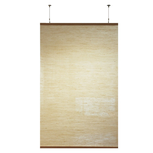 雨燕隔断帘小户型隔断侘寂风黄麻玄关装饰帘悬挂客厅屏风帘半遮光