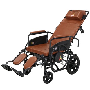 凤凰多功能轮椅折叠轻便带坐便老人便携手推车老年人全躺半躺洗澡
