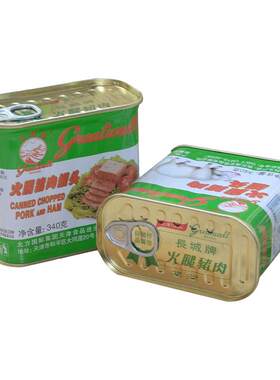 长城340g小白火户外猪肉罐头