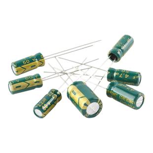 高频直插铝电解电容 1uF-3300uF 16V25V35V50V100V 22uF47uF330uF