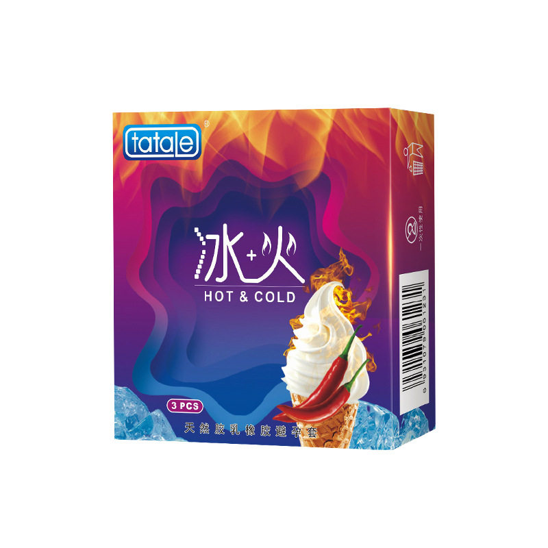 Tatale冰火一体避孕套冰火避孕套