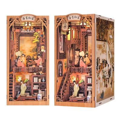 cutebee拼装书立国风拼图diy小屋