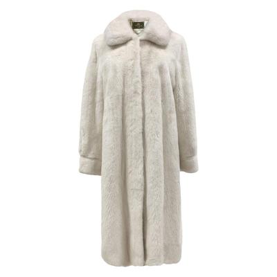 茉萱进口天鹅绒水貂长款貂皮大衣