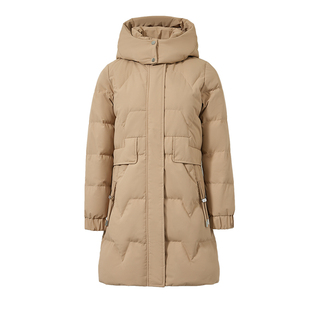 啄木鸟女士高档羽绒服女中长款冬季2025新款洋气加厚外套90白鸭绒