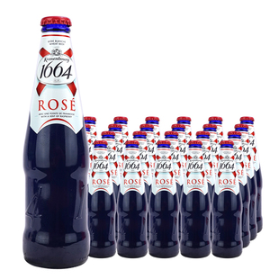 1664桃红啤酒法国克伦堡凯旋330ml*24瓶整箱国产白啤玫瑰果味啤酒