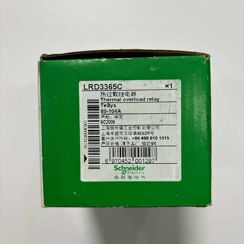 下单前咨询施耐德热过载继电器 LRD3365C