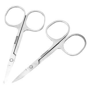 不锈钢剪刀圆头修鼻毛男用剃鼻毛修剪器女士修眉毛小剪刀