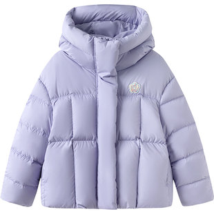 巴拉巴拉女童羽绒服中大童宝宝短款外套秋冬款童装儿童韩版连帽厚