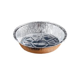 空气炸锅专用纸披萨锡纸盘圆形锡纸碗一次性烤盘铁板烧锡纸铝箔碟