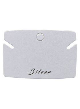 diy包装展示银饰品手链卡片 7.5*5cm silver珠光加厚卡纸100张