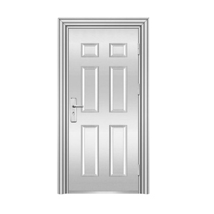 不锈钢门304不锈钢防盗门入户单门子母双开门大门阳台门玻璃铁门