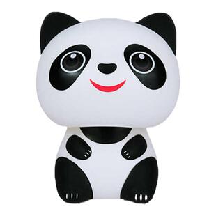 创意可爱太阳能点头熊猫玩具车载仪表台中控台汽车摆件装饰panda