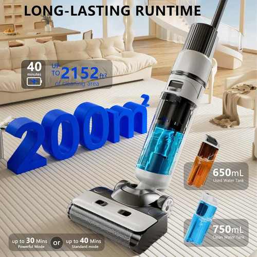 新款跨境吸拖洗三合一电动拖把无线吸尘器智能全自动家用扫地机