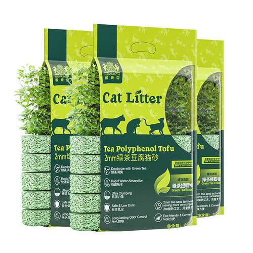 耐威克绿茶豆腐猫砂混合木薯膨润土砂除臭无尘沙10kg包邮旗舰店