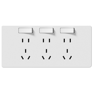 86型扩展式插座墙面延伸拓展多功能多孔明装面板插排十五孔带开关