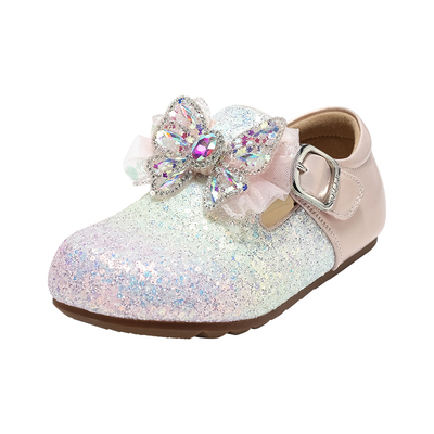 百丽童鞋女童勃肯皮鞋