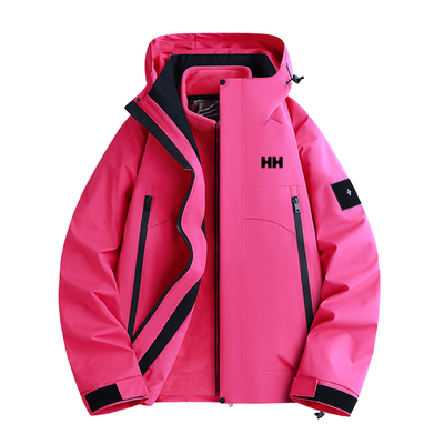 官方正品HH冲锋衣女2025新款春秋户外三合一防风防水登山外套男士