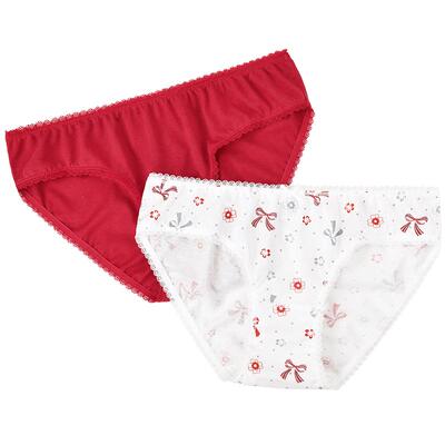 棉元素纯棉女生三角内裤