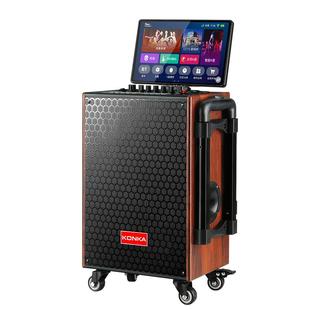 先飞广场舞音响带显示屏家庭KTV套装点歌K歌一体机户外唱歌音箱