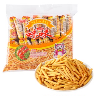 爱尚咪咪虾条虾味薯条膨化食品办公室怀旧零食小吃休闲馋嘴小零食