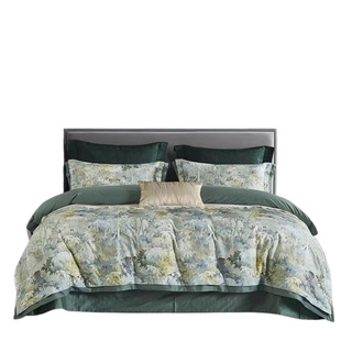 Frola/菲罗菈100支纯棉磨毛全棉四件套床单被套件婚庆床上用品