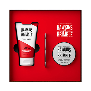 HAWKINS英国霍金斯小银罐水基发油洁面乳造型礼盒送男友老公礼物