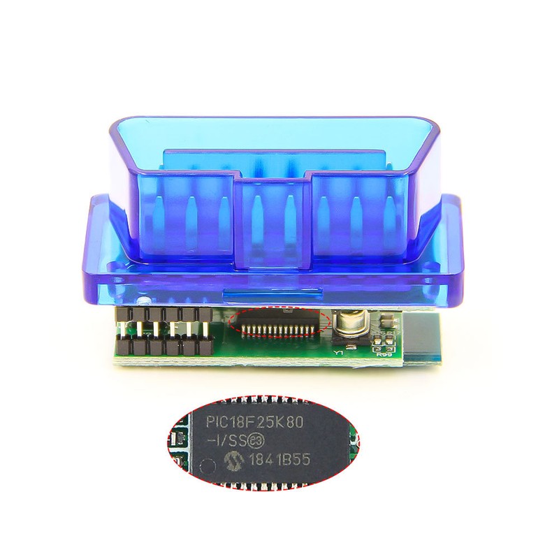 MINIELM327V1.5Bluetooth/蓝牙OBD225K80蓝色诊断仪芯片汽车