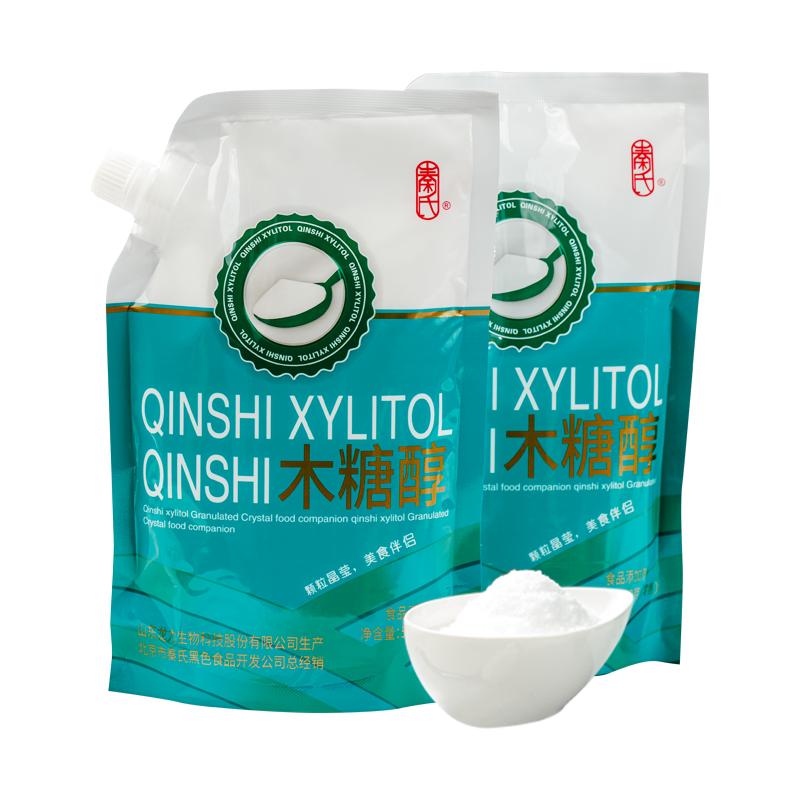 500g*2袋秦氏木糖醇烘焙糖尿人专用代糖甜味剂代零卡糖赤藓糖醇
