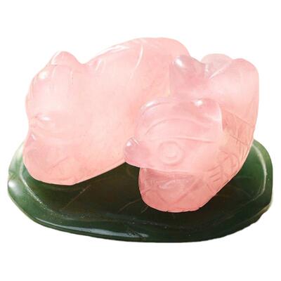 灵机麦玲玲2026马年粉水晶鸳鸯摆件一对单身情侣男女主夫妻姻缘