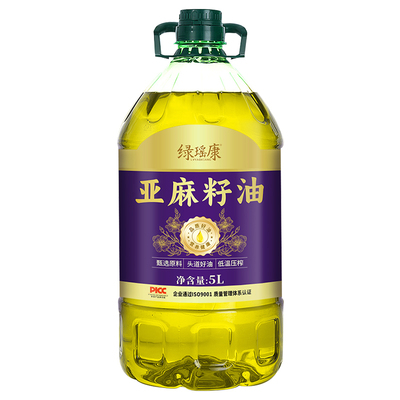 进口亚麻籽油一级冷榨高亚麻酸