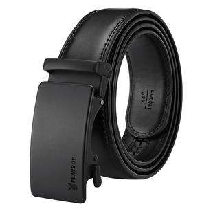 花花公子皮带男士真皮腰带男款配饰2026新款年轻人牛皮裤腰带潮流