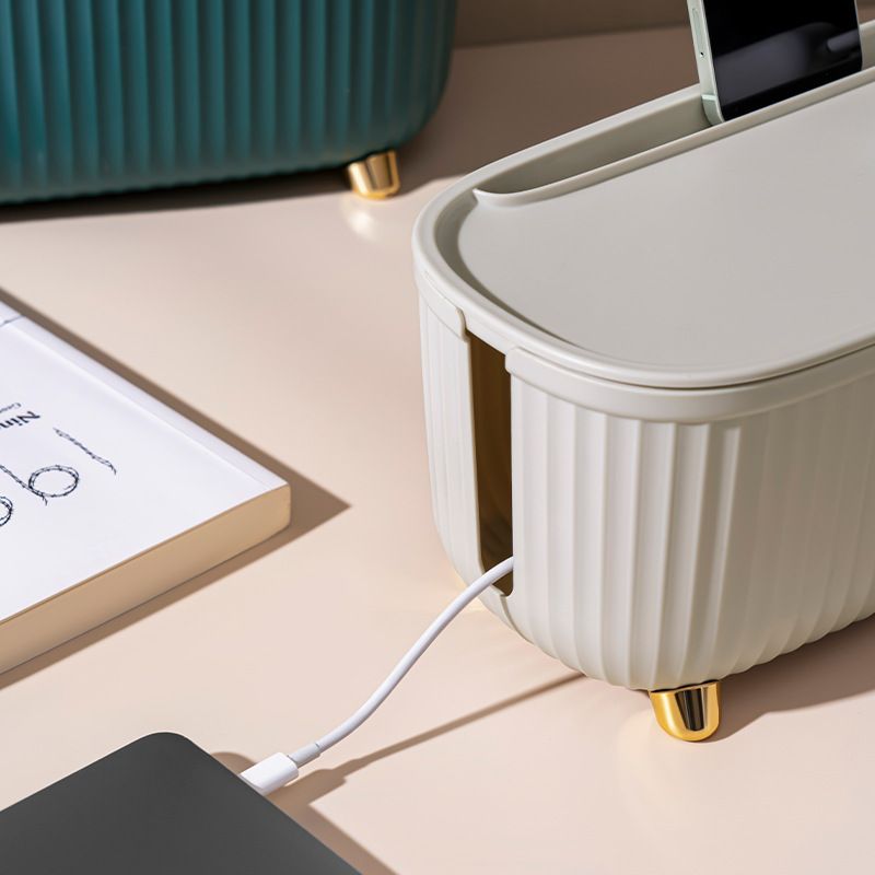 电线收纳盒 插座插线板理线盒桌面整理集线盒插排排插收纳盒