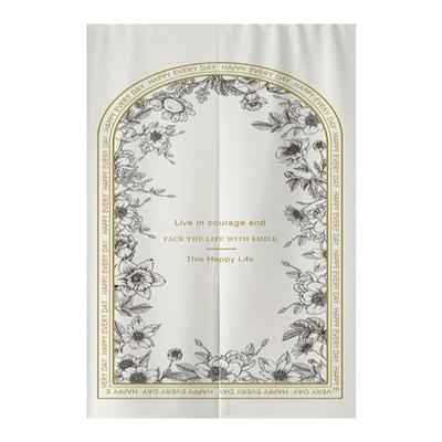 美式田园风门帘隔断帘家用免打孔