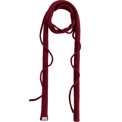 小众叠戴日系细窄细长条围巾腊肠