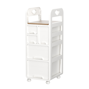书包置物架可移动家用多层放书包小推车桌下收纳柜书本收纳架神器