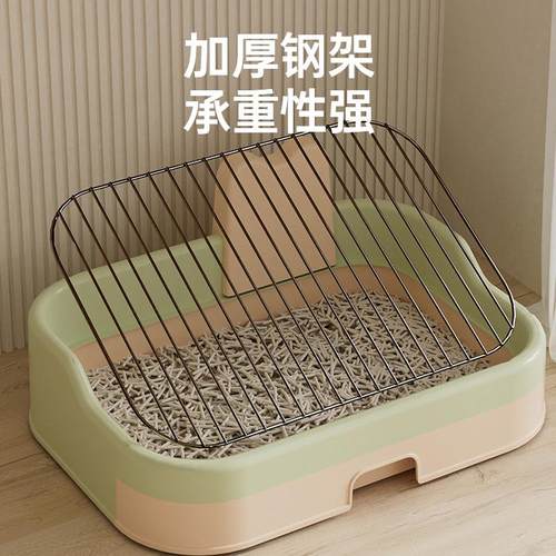 狗狗厕所中小型犬专用尿盆防踩屎不锈钢小狗厕所兔子厕所宠物厕所