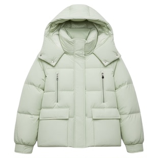 马克华菲羽绒服女2026年冬季新款潮流韩版短款小个子保暖连帽外套