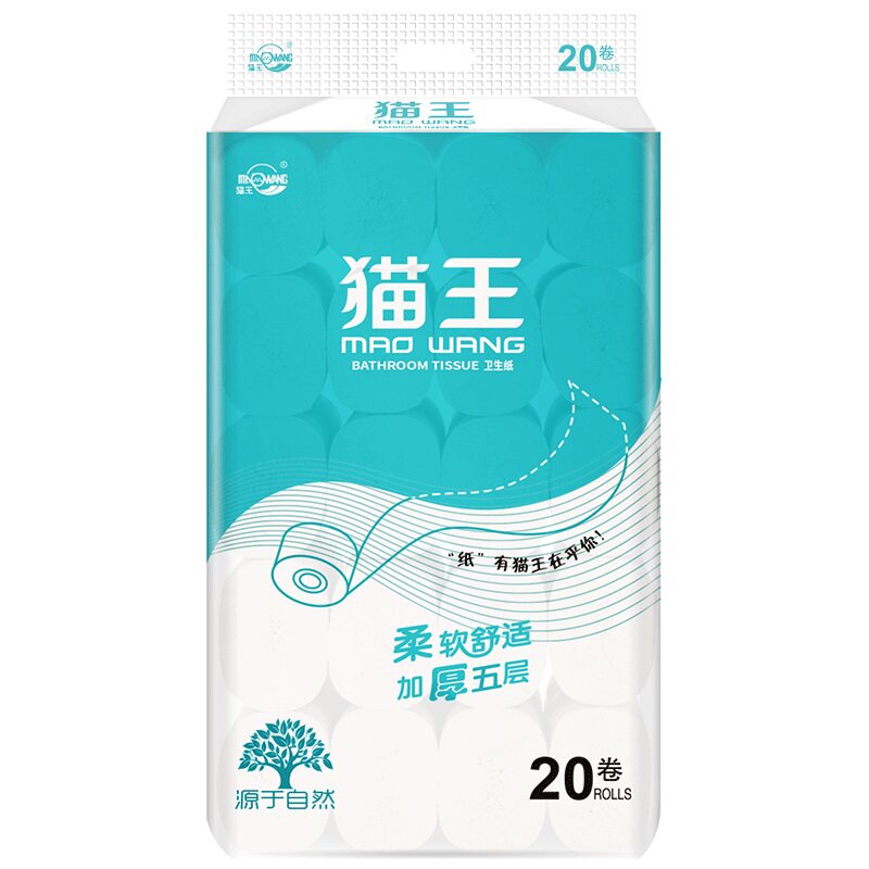 猫王4.8斤20卷原木卷纸