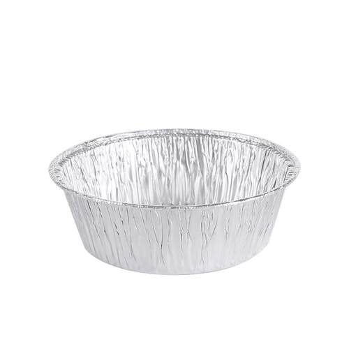 125只圆形锡纸盒空气炸锅用碗烧烤箱铝箔煲仔饭花甲粉一次性商用