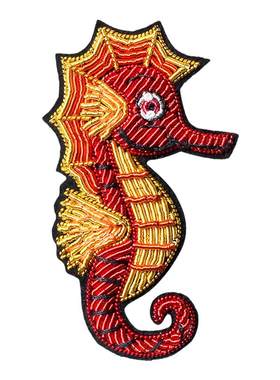 手工刺绣海洋系列胸针
