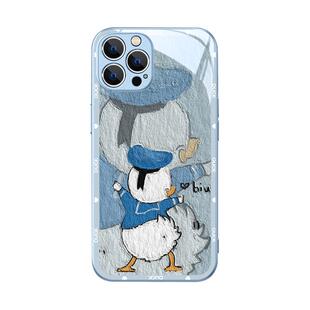 情侣款iphone16pro手机壳苹果13新款15唐老鸭11promax卡通8plus黛丝12mini可爱x女款xr小众14高级感xs玻璃套
