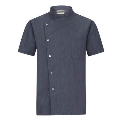 纯棉厨师服长袖男酒店餐饮工作服