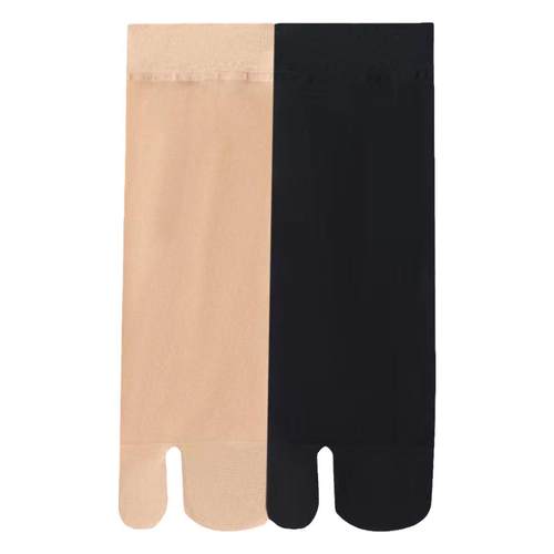 二趾袜女猪蹄短袜隐形薄款夏季天鹅绒分趾袜短丝袜二指人字拖袜子